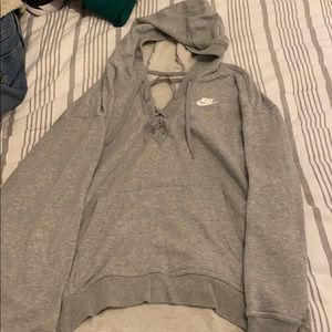 Nike Lace Up Hoodie